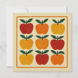Cheerful Apple Arrangement Invitation
