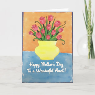 Cheerful Aunt Mothers Day Card