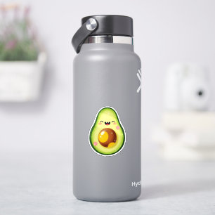 Cheerful Avocado Sticker – Smiling Fruit