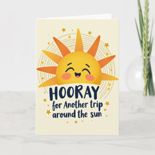 Cheerful Beam Birthday Card