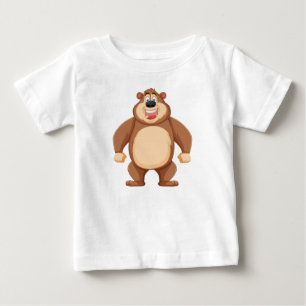 Cheerful Bear Fine Jersey Baby T-Shirt