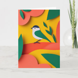 Cheerful Bird Gift Perch Card