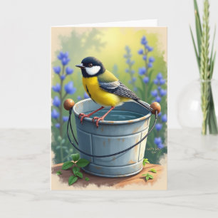 Cheerful Birthday Bird Card