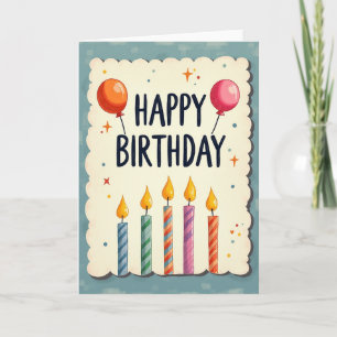 Cheerful Birthday Border Card
