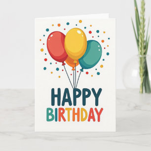 Cheerful Birthday Dots Card