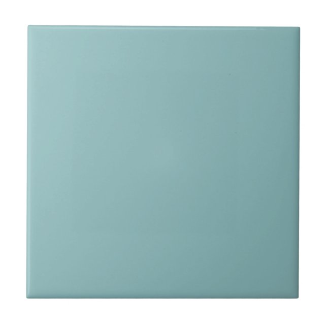 Cheerful Blithe Blue Square Kitchen and Bathroom Ceramic Tile (Front)