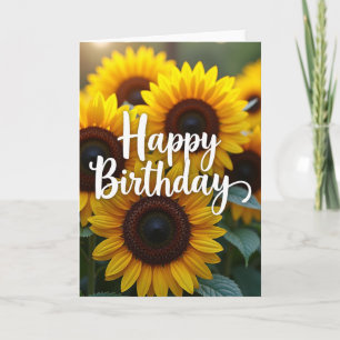 Cheerful Bloom Birthday Card
