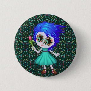 Cheerful Blossom 6 Cm Round Badge