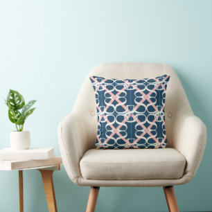 Cheerful Blues and Pinks Cushion