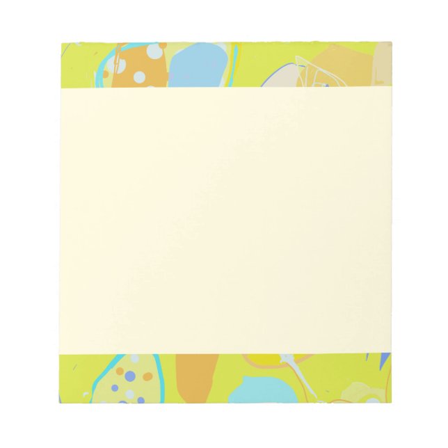 Cheerful borders design Notepad (Front)