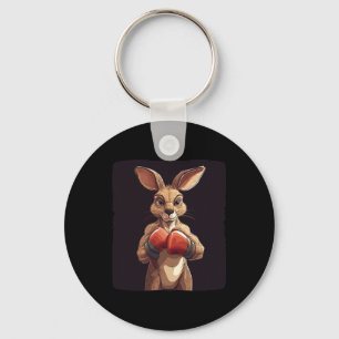 Cheerful Boxer Kangaroo For A Lighthearted Punch Key Ring