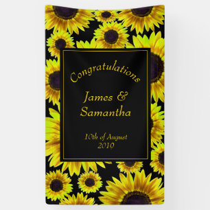 Cheerful Bright Yellow Sunflower  - Banner