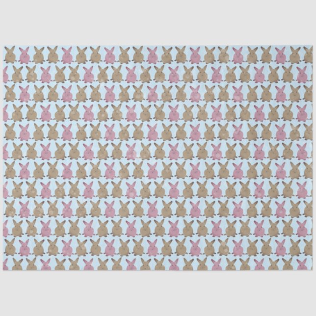 Cheerful Bunny  Tissue Paper (Front)