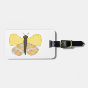 Cheerful Butterfly Luggage Tag-Erin Brie Art Lugga Tag