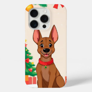 Cheerful cartoon dog iPhone 15 pro case