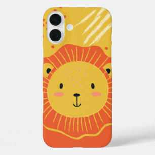 Cheerful Cartoon Lion Safari Phone Case