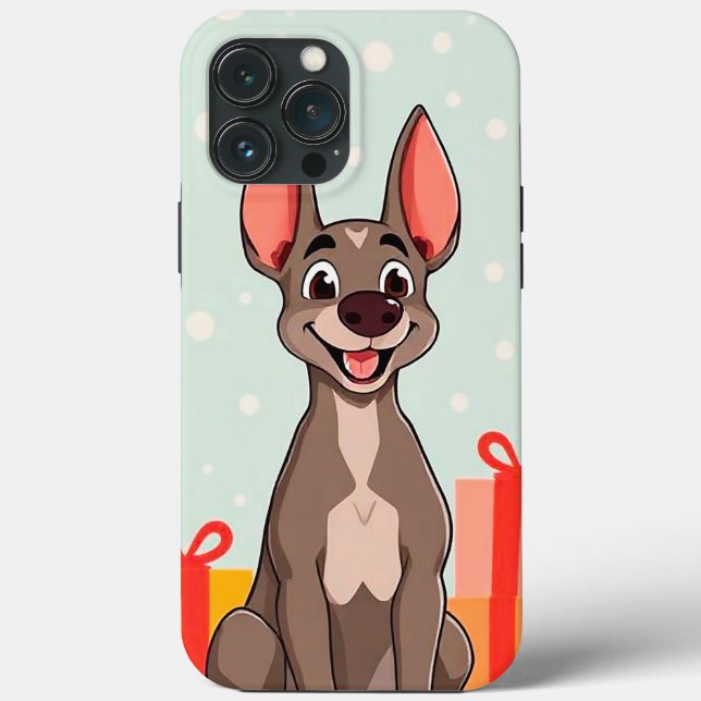 Cheerful, cartoon-style dog Case-Mate iPhone case (Back)