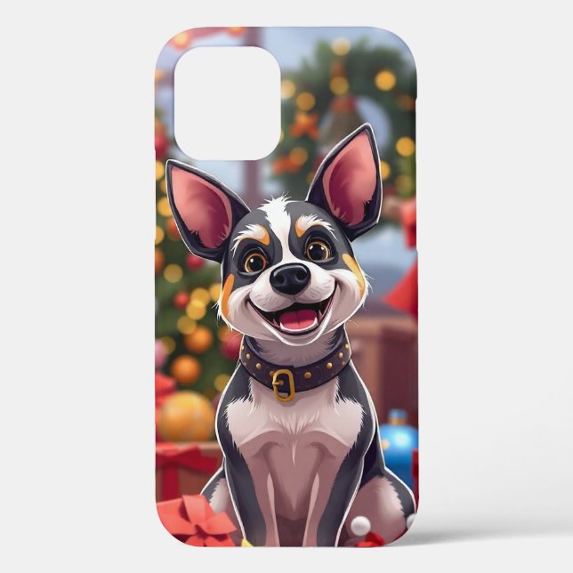 Cheerful cartoon-style dog Case-Mate iPhone case (Back)