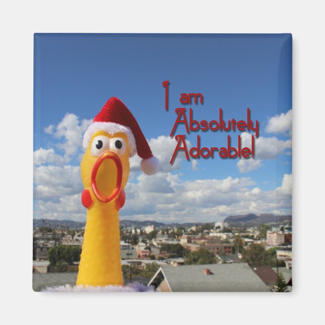 Cheerful Chicken Magnet! Magnet (Front)