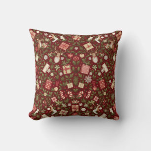 Cheerful Christmas Celebration Cushion