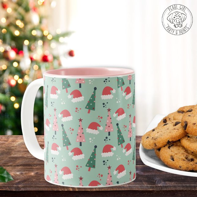 Cheerful Christmas Two-Tone Coffee Mug (Creator Uploaded)