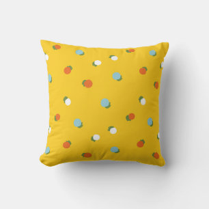 Cheerful Citrus Dots Cushion