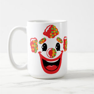 Cheerful Clown with Colourful Hair Coffee Mug