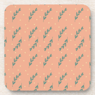Cheerful coasters with botanical print