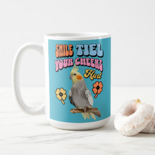 Cheerful Cockatiel Parrot Coffee Mug