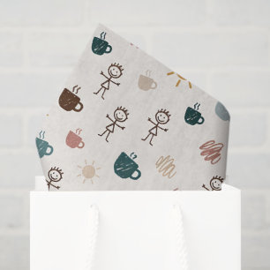 Cheerful Coffee Mom Tissue Paper