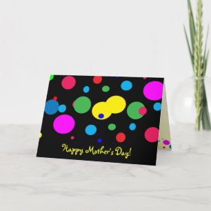Cheerful Color Circles Mother's Day Card