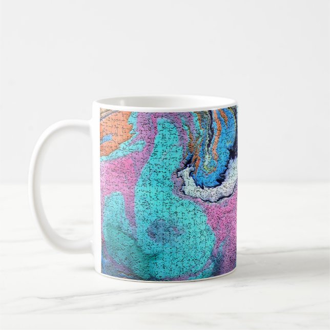Cheerful colourful Abstract Mug (Left)