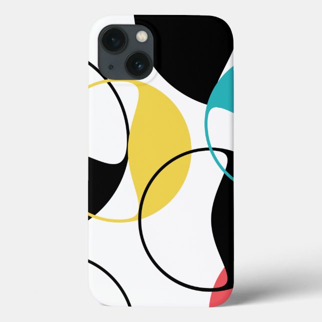 Cheerful, colourful trendy geometric circle patter Case-Mate iPhone case (Back)