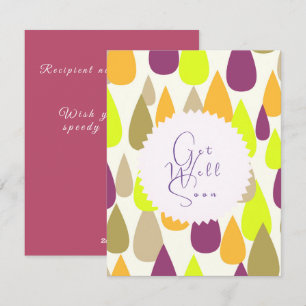 Cheerful colours droplets design. holiday card