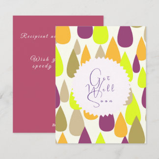 Cheerful colours droplets design. holiday card