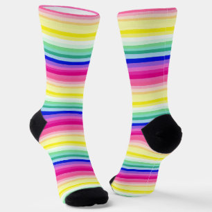 Cheerful Colours Stripe Pattern Socks