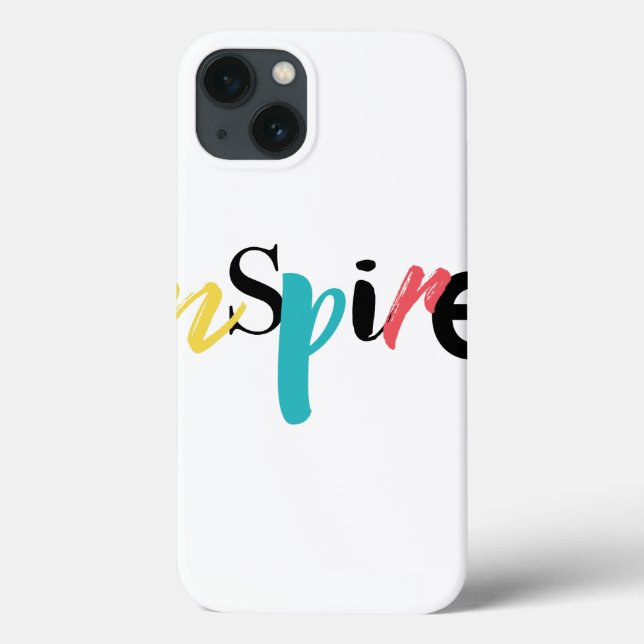 Cheerful, creative, modern typography of Inspire Case-Mate iPhone Case (Back)