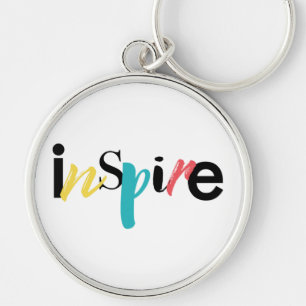 Cheerful, creative, modern typography of Inspire Key Ring