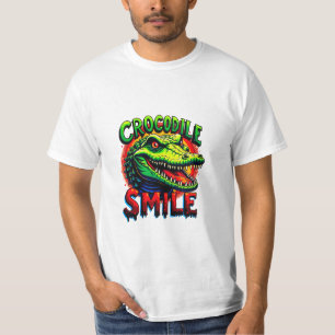 "Cheerful Crocodile Smile – Fun and Whimsical T-Shirt