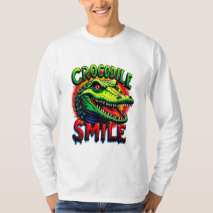 "Cheerful Crocodile Smile – Fun and Whimsical T-Shirt