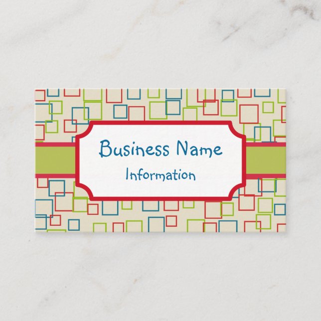 Cheerful Customised Business Card (Front)