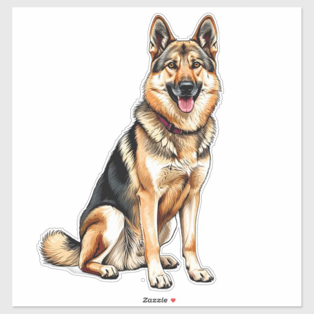 Cheerful Czechoslovakian Wolfdog Dog (Sheet)