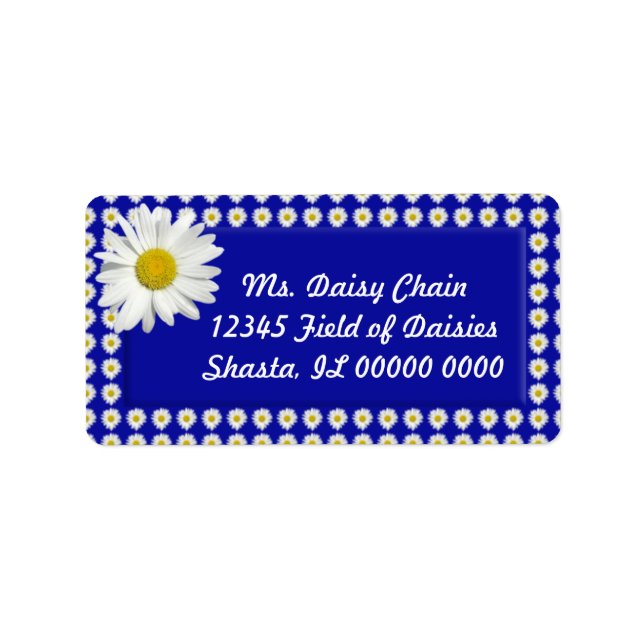 Cheerful Daisy Address Labels (Front)