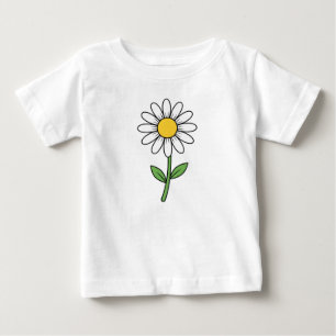 Cheerful Daisy Flower Baby T-Shirt