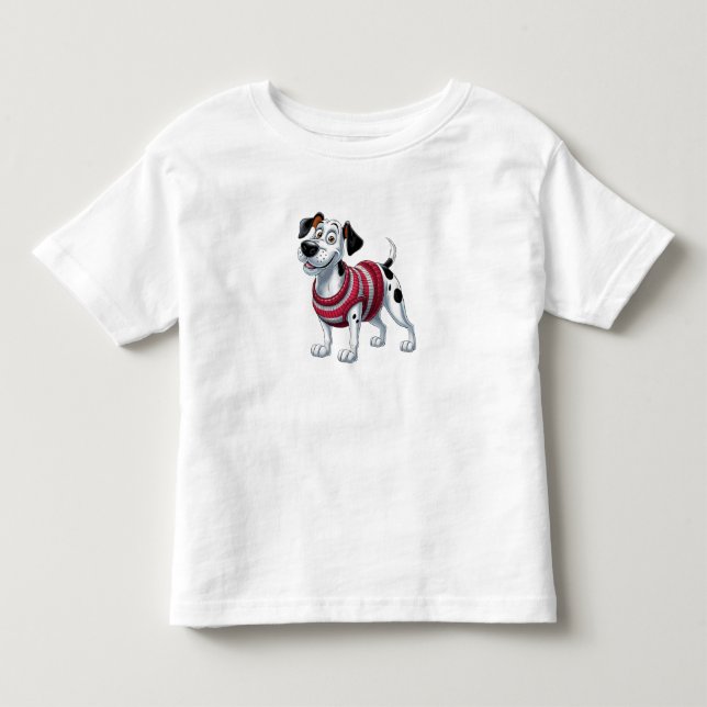 Cheerful Dalmatian in a Cosy Sweater (Front)