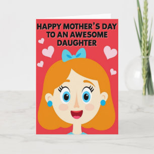 Cheerful Daughter Day Greeting Card