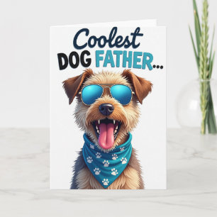 Cheerful Dog Fathers Day Card