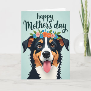 Cheerful Dog Mothers Day Card