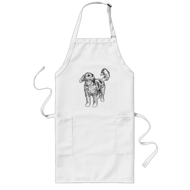 Cheerful Dot Spark Long Apron (Front)