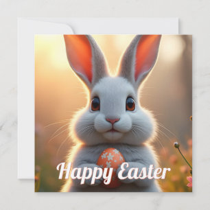 Cheerful Easter Bunny in the Magic of Spring